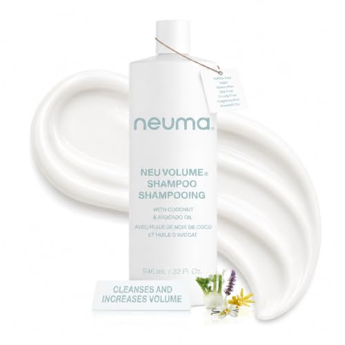 Neuma Sulfate-Free Volumizing Shampoo for Fine Thin Hair - 32 Fl Oz - Thickening & Color-Safe, Vegan