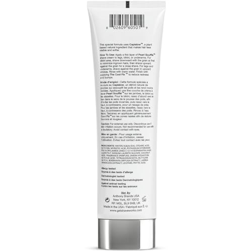 Pearl Soufflé Shaving Cream for Women - Hydrating, Soothing, Reduces Irritation, 5.3 Fl Oz Pack of 2