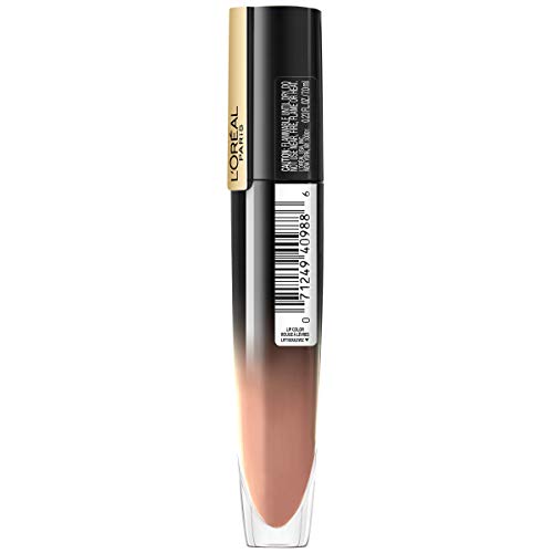 L'Oreal Paris Brilliant Signature Shiny Lip Stain Lipstick, Be Determined 0.21 Fl Oz.