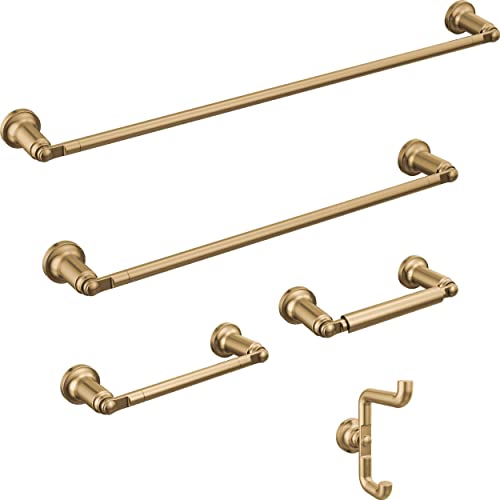 18 Inch Towel Bar - Champagne Bronze Wall Mount Bathroom Towel Rack - Delta Saylor 73518-CZ