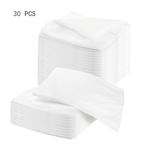 Disposable Fitted Massage Table Sheets 30 Pack - Breathable Non-Woven Covers for Spa & Salon, 35x86 Inches, White