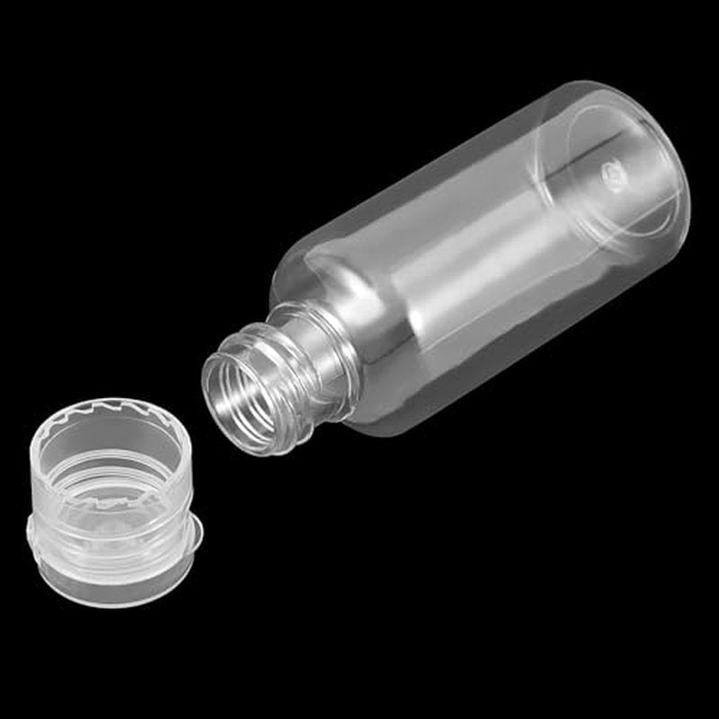 110Pcs 1oz (30ml) Plastic Travel Empty Bottles, Clear Flip Cap Squeeze Sample Bottle, Refillable Plastic Containers for Toiletries, Lotion, Shampoo, Cosmetics