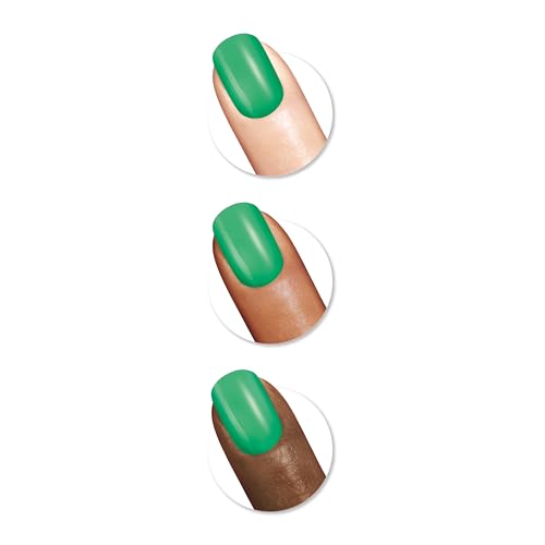 Sally Hansen Miracle Gel Salon Quality Nail Polish | Gel-Like Formula, Two-Step System, No UV Light Needed, Long Lasting | Opaque | 897 Wanderlush | Teal Green Nail Polish
