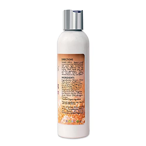 Organic Body Shimmer Lotion with Diamond Flecks - Nourishing & Hydrating 8oz - VariVariation of Diamond