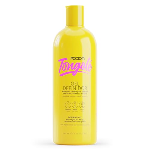Curl Defining Hair Gel for Curly & Wavy Hair - 24HR Frizz Control & Shine