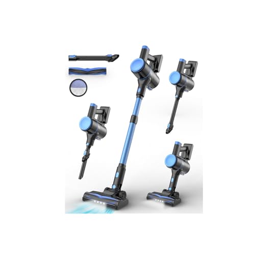 UML0 N8 Cerulean Cordless Stick Vacuum Cleaner, Lightweight with Powerful Suction