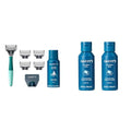 Harry's Razors for Men - Men's Razor Set with 5 Razor Blade Refills, Travel Blade Cover, 2 oz Shave Gel (Sage) & Post Shave - Post Shave Balm for Men - 3.4 Fl Oz (Pack of 2) (packaging may vary)