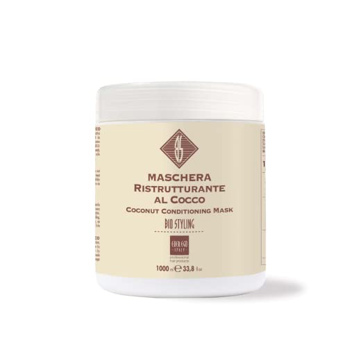 Ever Ego Bio Coconut Hair Conditioning Mask 33.8 oz - Deep Nourishing Treatment for Dry & Treated Hair