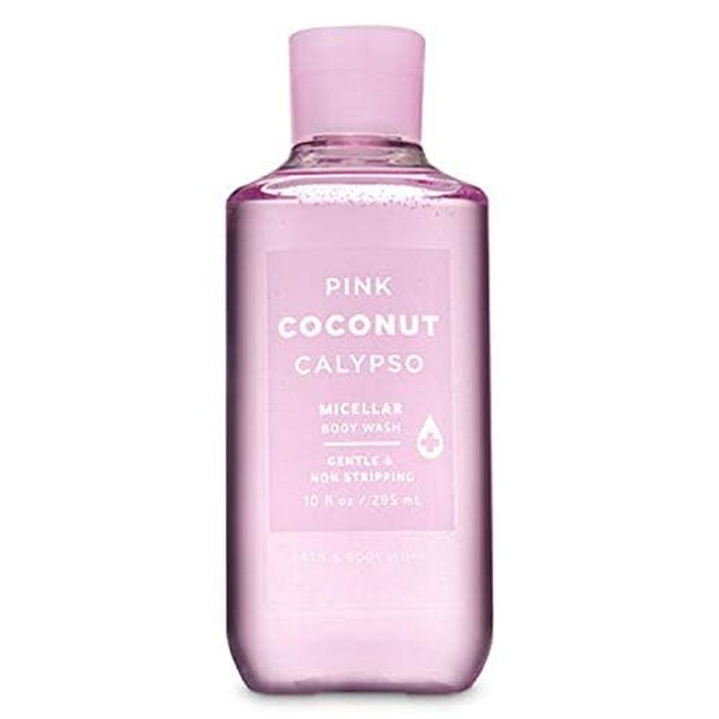 Bath and Body Works Pink Coconut Calypso Micellar Shower Gel Wash 10 Ounce