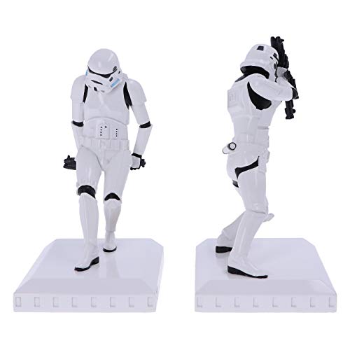 Stormtrooper Bookend Figurines Set - Single Resin Sci-Fi Bookends, 18.5cm, White, Official Merchandise