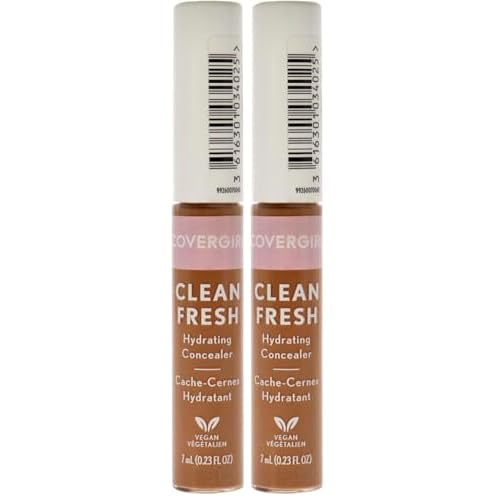 COVERGIRL Clean Fresh Hydrating Concealer, Deep, 0.23 Fl Oz (Pack of 2)