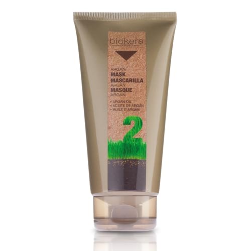 SALERM - Hair Mask - Argan Mask Biokera Natura - 200 ml - for Damaged Hair - with Argan and Cotton Oil - Deep Hydration - Helps Mantain Hair's Natural Vitality