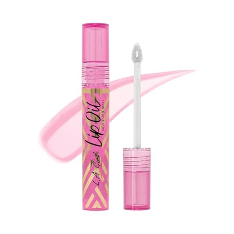 L.A. Girl Lip Oil Nourishing Gloss, Sheer Strawberry GLC722 (Pack of 2)