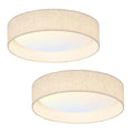 LED Ceiling Light Fixture 13 Inch Set of 2 - Dimmable Modern Flush Mount Low Profile