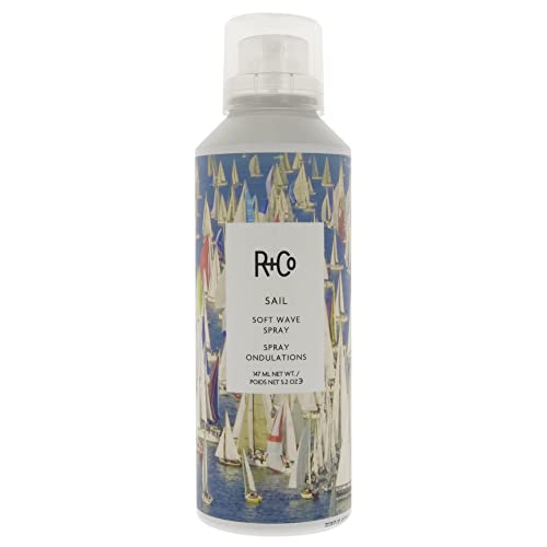 R+Co SAIL Soft Wave Spray ? Texturizing & Sea Salt Hair Spray, Adds Beachy Waves & Volume, All Hair Types