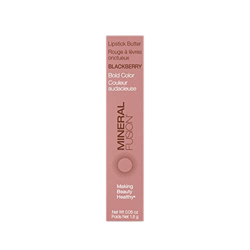 Mineral Fusion Lipstick Butter, Blackberry, 0.06 Ounce (Pack of 4)