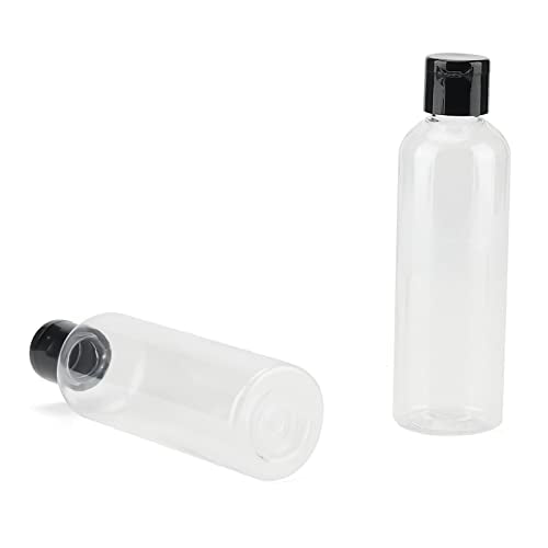 60 Pack 4 Oz Clear Plastic Travel Bottles with Flip Caps - Refillable Shampoo & Lotion Containers