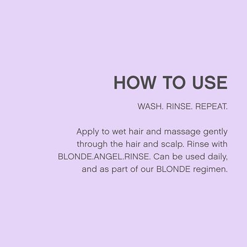 KEVIN.MURPHY BLONDE.ANGEL.WASH - Blonde Shampoo - Purple Shampoo for Blonde & Grey Hair - Colour Enhancement Hair Care - Colour Safe - Paraben & Sulphate Free - 250 mL /8.4 fl oz