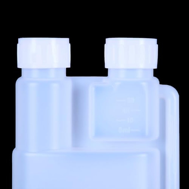 2 Pack Standard Squeeze Shot Bottle - HDPE Plastic Flask for Liquor, Portable Dispenser with Free Funnel (32OZ(1000ml) & 1.2OZ(30ml))