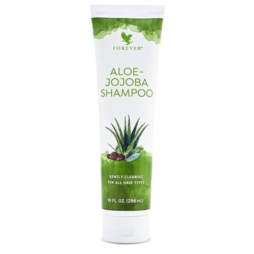 Aloe-Jojoba Shampoo - Nourishing Hair Cleanser with Aloe Vera & Jojoba Oil, 10 Fl Oz - Pack of 1