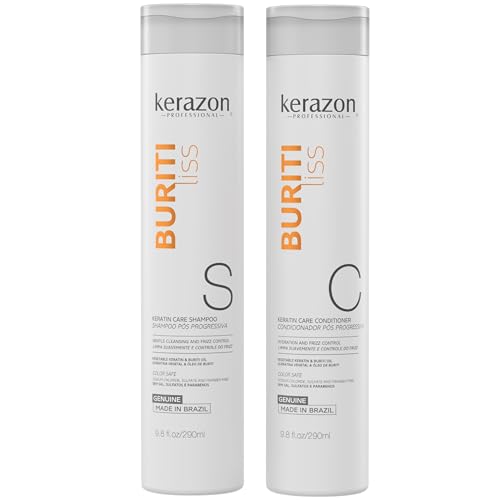 Sulfate-Free Anti-Frizz Color Safe Keratin Shampoo & Conditioner Duo