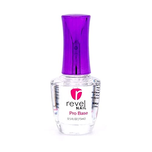 Revel Nail Dip Powder Liquid Set - Base Coat, Activator, Finish Gel & Thinner - Dip Liquid Kit