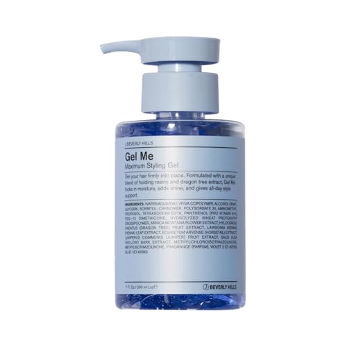 Hair Styling Gel with Vitamin B5 - Firm Hold, Shine & Moisture - 7 Oz