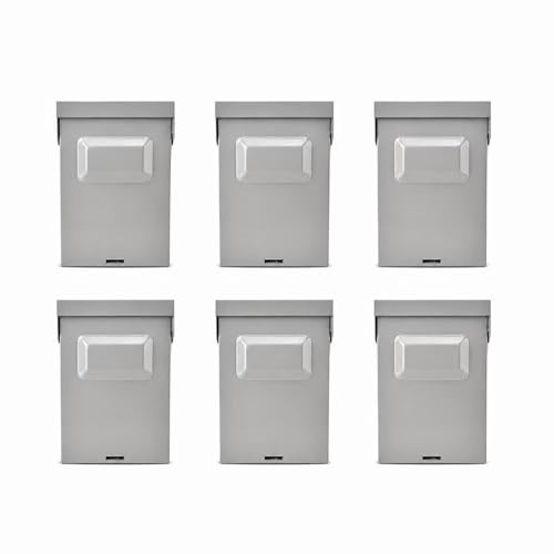 6 Pack Outdoor AC Disconnect Boxes 60A Non-Fused Pull-Out HVAC Switches