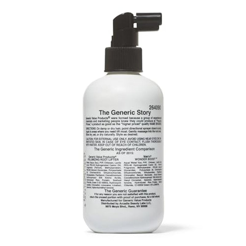 Generic Value Products Volumizing Root Lifter, For All Hair Types, Weightless, HumidityResistant, Adds Body, Medium to Firm Control, 8.5 Oz