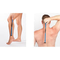 EVOLVE Back Hair Removal Razor - 16 Inch Extended Reach Foldable Handle Body Shaver with 4 Cartridges - Men Women Wet Dry Shaving Tool