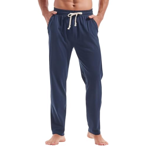 Amy Coulee Men's Navy X-Large Cotton Yoga & Workout Sweatpants with Pockets