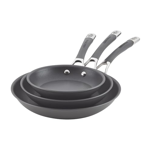 Circulon Radiance 3-Piece Hard Anodized Nonstick Frying Pan Set - Skillet Set