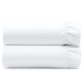 California Design Den 2-Pack Organic Cotton King Fitted Sheets - Bright White, 15-inch Deep Pockets