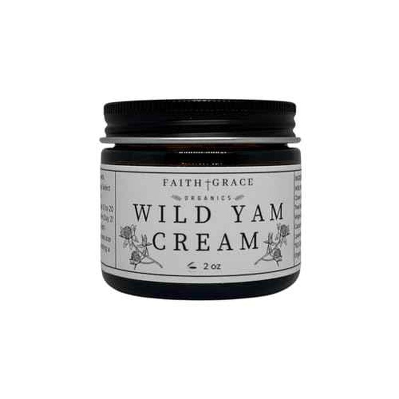 Faith and Grace Organics Organic Enriched Wild Yam Cream, All Natural Made in the USA