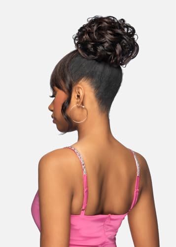 Vivica A. Fox BPB-HEAVEN Hairpiece with Bangs & Spiral Curls - Dark Brown