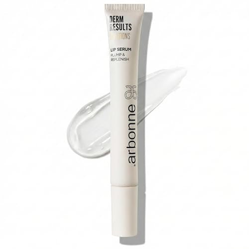 DermResults Solutions Lip Serum ? Hydrating Plumping Serum for Women with Moisture-Rich Glossy Finish, Stabilized Vitamin C, Botanical Oils & Lip-Plumping Complex, 0.42 oz, by Arbonne.