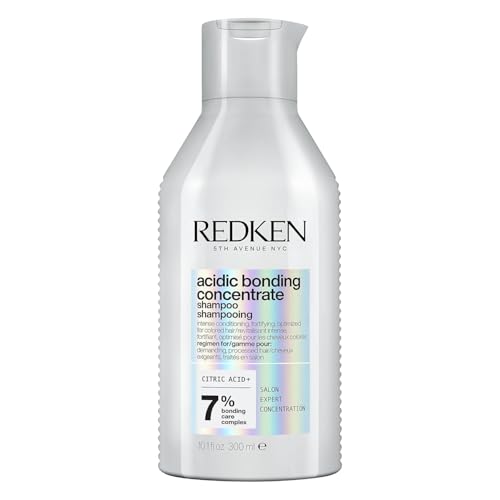 Redken Acidic Bonding Concentrate Shampoo For Damaged Hair Repair - Strengthens and Repairs Weak and Brittle Hair, Sulfate-Free, With Citric Acid