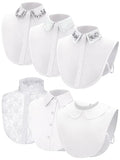 Giegxin 6 Pcs White Elegant Detachable Fake Collar for Women