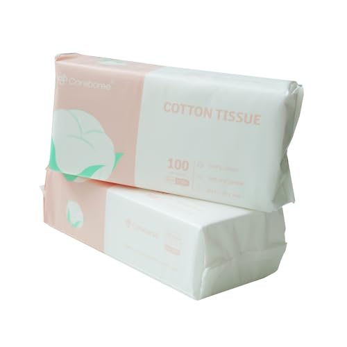 Ultra Soft Dry Baby Wipes Unscented Multi-Purpose Pure Cotton Tissue For Sensitive Skin (2 PACK-200 Count)
