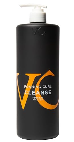 VICIOUS CURL Foaming Curl Cleanse 32 Fl Oz - Sulfate-Free Shampoo for Curly & Wavy Hair