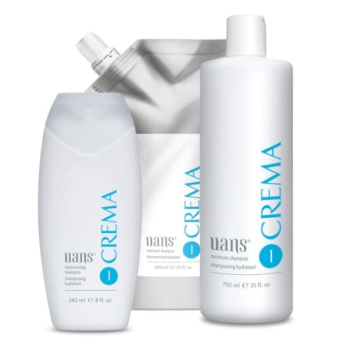 Crema Moisture Shampoo 750ml / 25 Fl Oz - Hydrating Hair Care for Dry, Brittle Hair