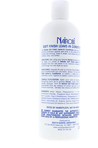 Nairobi Soft Finish Leave-In Conditioner - 16 oz Hair Care for All Hair Types