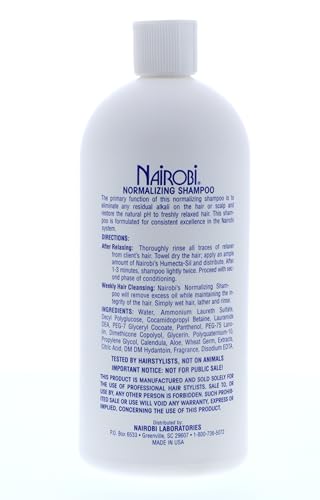 Nairobi Normalizing Shampoo - Unisex, 32 Ounce Hair Care