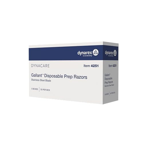 Blue Disposable Surgical Prep Razors - 50 Pack for Medical & Tattoo Use
