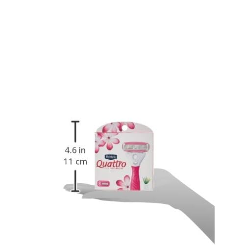Schick Quattro for Women Razor Refill Cartridges, 8 Cartridges