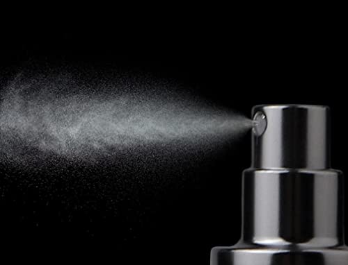 30ML Glass Perfume Spray Bottles Set - Refillable Travel Atomizers with Black Lid