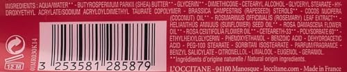 Shea Butter Hand Cream with Organic Shea - Rose Scent, 1 Ounce Pack of 2