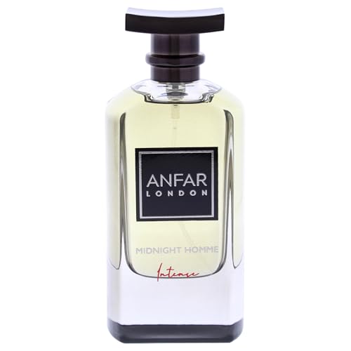 Anfar London Midnight Homme Intense Men’s Perfume Spray 3.4 oz - Woody Floral Spicy Fragrance