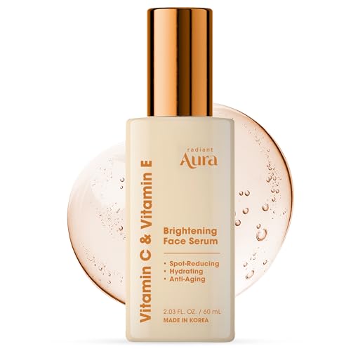 Vitamin E & C Serum For Face ? Dermatologist Tested, Anti Aging, Korean Skin Care ? Revives Tired Skin, Smooths Fine Lines, Lightweight Hydration ? Vegan, Clean Beauty ? 2.03 Fl. Oz.