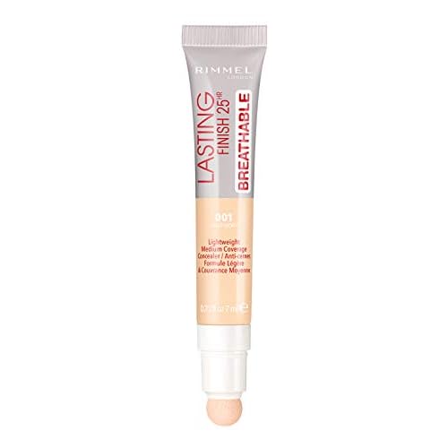 Rimmel Lasting Finish Breathable Concealer, Light Ivory, 0.23 Fl Oz, Pack of 2